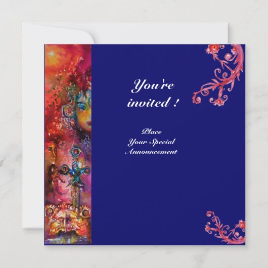 EXCALIBUR, helder rood, paars Kaart (Achterkant)