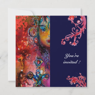 EXCALIBUR, helder rood, paars Kaart