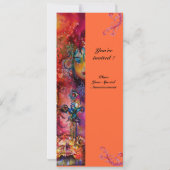 EXCALIBUR, helder rood, roze blauw geel Kaart (Achterkant)