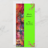 EXCALIBUR , helder rood ,roze blauw groen Kaart (Achterkant)