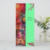 EXCALIBUR , helder rood ,roze blauw groen Kaart (Staand voorkant)