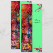 EXCALIBUR , helder rood ,roze blauw groen Kaart (Voorkant / Achterkant)