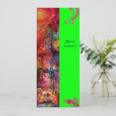 EXCALIBUR, helder rood, roze blauw groen Kaart (Staand voorkant)