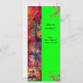 EXCALIBUR, helder rood, roze blauw groen Kaart (Achterkant)