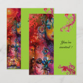 EXCALIBUR , helder rood ,roze blauw groen Kaart (Voorkant / Achterkant)