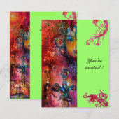 EXCALIBUR , helder rood ,roze blauw groen Kaart (Voorkant / Achterkant)