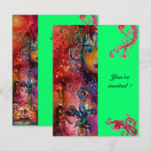 EXCALIBUR, helder rood, roze blauw groen Kaart (Voorkant / Achterkant)