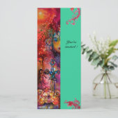 EXCALIBUR, helder rood, roze blauw groen Kaart (Staand voorkant)