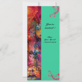 EXCALIBUR, helder rood, roze blauw groen Kaart (Achterkant)