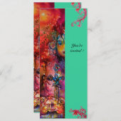 EXCALIBUR, helder rood, roze blauw groen Kaart (Voorkant / Achterkant)