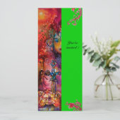 EXCALIBUR , helder rood ,roze blauw groen Kaart (Staand voorkant)