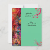 EXCALIBUR, helder rood, roze blauw groen Kaart (Achterkant)