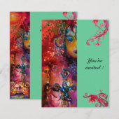 EXCALIBUR, helder rood, roze blauw groen Kaart (Voorkant / Achterkant)