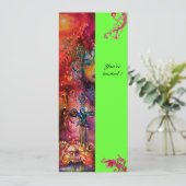 EXCALIBUR , helder rood ,roze blauw groen Kaart (Staand voorkant)