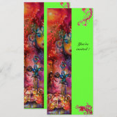 EXCALIBUR , helder rood ,roze blauw groen Kaart (Voorkant / Achterkant)