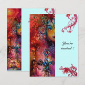 EXCALIBUR, helder rood, roze blauw Kaart (Voorkant / Achterkant)