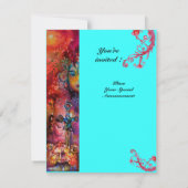 EXCALIBUR, helder rood, roze blauw Kaart (Achterkant)