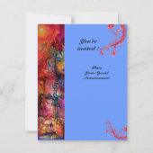 EXCALIBUR, helder rood, roze blauw Kaart (Achterkant)