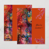 EXCALIBUR , helder rood ,roze blauw oranje Kaart (Voorkant / Achterkant)