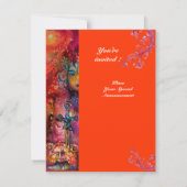 EXCALIBUR, helder rood, roze blauw sinaasappel Kaart (Achterkant)