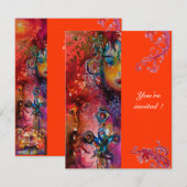 EXCALIBUR, helder rood, roze blauw sinaasappel Kaart (Voorkant / Achterkant)