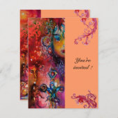 EXCALIBUR, helder rood, roze blauw sinaasappel Kaart (Voorkant / Achterkant)