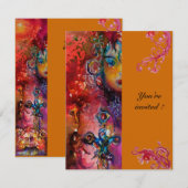 EXCALIBUR, helder rood, roze blauw sinaasappel Kaart (Voorkant / Achterkant)