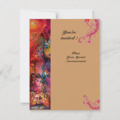 EXCALIBUR, helder rood roze Kaart (Achterkant)