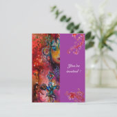 EXCALIBUR, helder rood, roze violet Kaart (Staand voorkant)