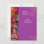 EXCALIBUR, helder rood, roze violet Kaart (Achterkant)