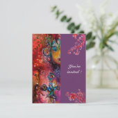 EXCALIBUR, helder rood, roze violet Kaart (Staand voorkant)