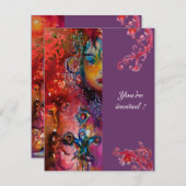 EXCALIBUR, helder rood, roze violet Kaart (Voorkant / Achterkant)