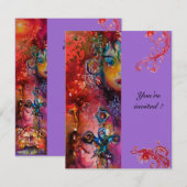 EXCALIBUR, helder rood, roze violet Kaart (Voorkant / Achterkant)