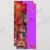 EXCALIBUR, helder rood, roze violet Kaart (Voorkant / Achterkant)