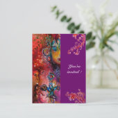 EXCALIBUR, helder rood, roze violet Kaart (Staand voorkant)