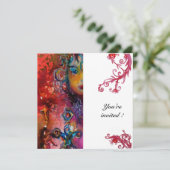 EXCALIBUR, helder rood, wit Kaart (Staand voorkant)