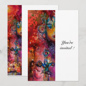 EXCALIBUR, helder rood, wit Kaart (Voorkant / Achterkant)