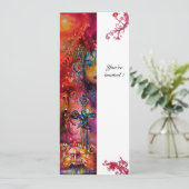 EXCALIBUR, helder rood, wit Kaart (Staand voorkant)