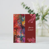 EXCALIBUR, helder rood, zwart Kaart (Staand voorkant)