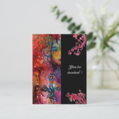 EXCALIBUR, helder rood, zwart Kaart (Staand voorkant)