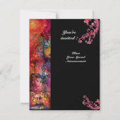 EXCALIBUR, helder rood, zwart Kaart (Achterkant)