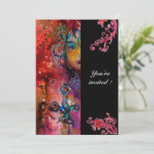 EXCALIBUR, helder rood, zwart Kaart (Staand voorkant)