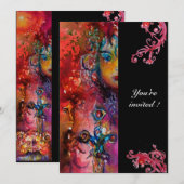 EXCALIBUR, helder rood, zwart Kaart (Voorkant / Achterkant)