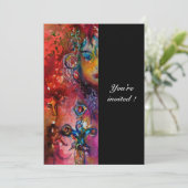 EXCALIBUR, helder rood, zwart Kaart (Staand voorkant)