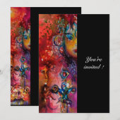 EXCALIBUR, helder rood, zwart Kaart (Voorkant / Achterkant)