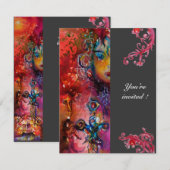 EXCALIBUR, helder rood, zwart Kaart (Voorkant / Achterkant)