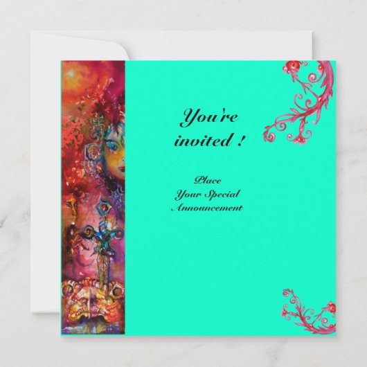 EXCALIBUR , helderrood ,blauw Kaart (Achterkant)