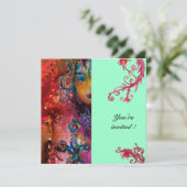 EXCALIBUR , helderrood ,blauw Kaart (Staand voorkant)