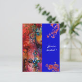 EXCALIBUR , helderrood ,blauw Kaart (Staand voorkant)