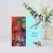 EXCALIBUR , helderrood ,blauw Kaart (Staand voorkant)